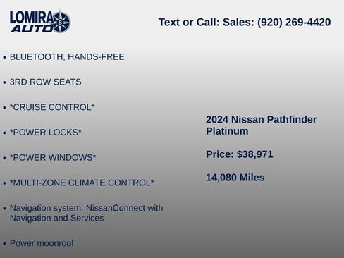 Used 2024 Nissan Pathfinder Platinum AWD/4WD image 6