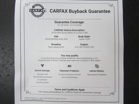 Used 2018 Mercedes-Benz S 560 Sedan image 40