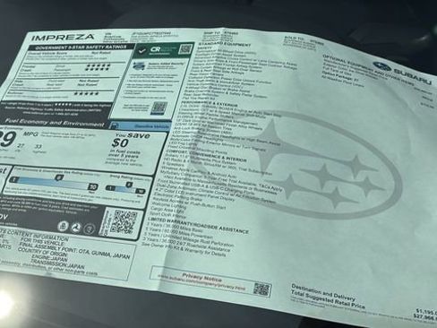 New 2026 Subaru Impreza 2.0i Sport image 28