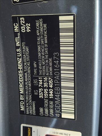 Certified 2023 Mercedes-Benz EQS 580 4MATIC SUV image 26