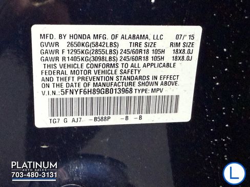 Used 2016 Honda Pilot EX-L image 21