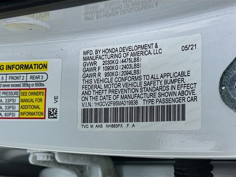 Used 2021 Honda Accord Touring image 34