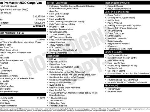 Used 2019 RAM ProMaster 2500 FWD image 2