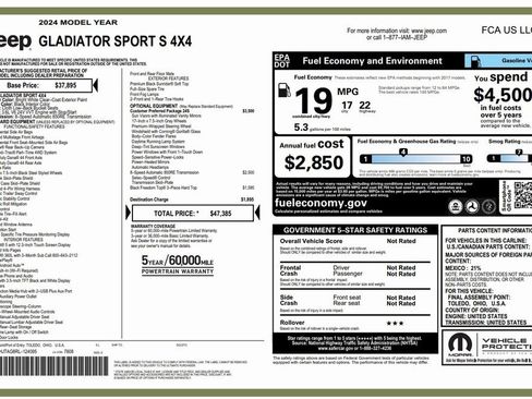 Certified 2024 Jeep Gladiator Sport image 4