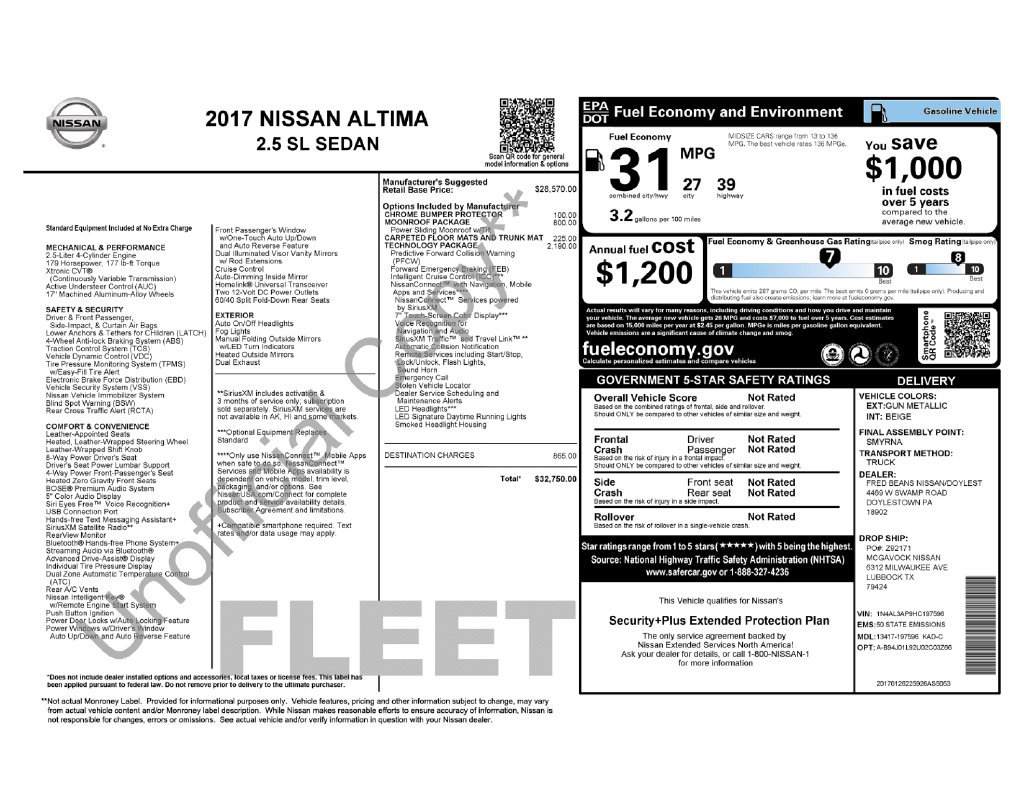 Used 2017 Nissan Altima 2.5 SL w/ 2.5 Technology Package FWD image 43