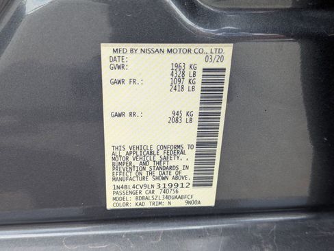 Used 2020 Nissan Altima 2.5 SR w/ Premium Package FWD image 36