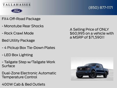 New 2025 Ford F150 XLT w/ Equipment Group 302A MID image 14