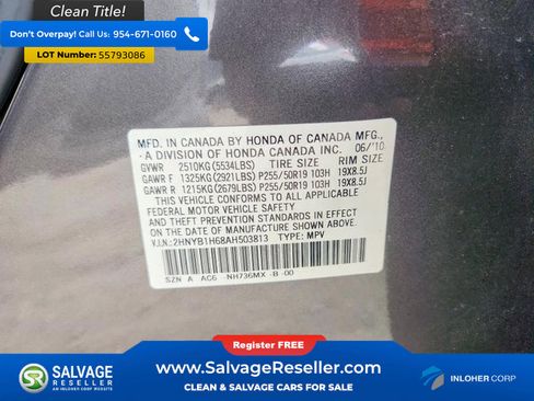 Used 2010 Acura ZDX w/ Advance Package AWD/4WD image 16