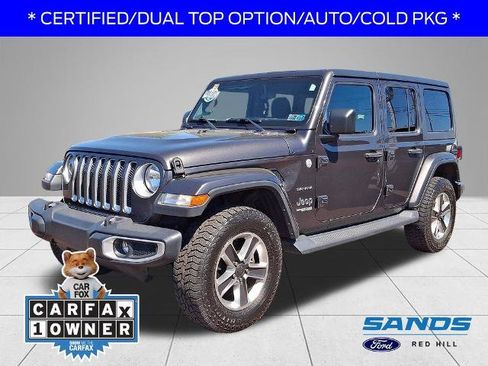 Used 2019 Jeep Wrangler Unlimited Sahara w/ Dual Top Group AWD/4WD image 1