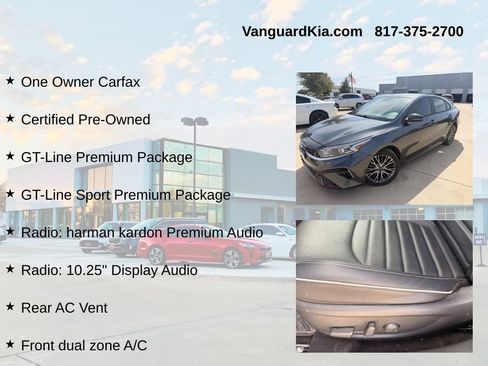 Certified 2023 Kia Forte GT-Line w/ GT-Line Premium Package FWD image 6