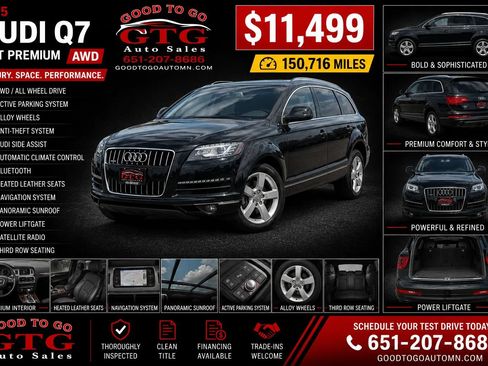Used 2015 Audi Q7 3.0T Premium w/ Technology Package AWD/4WD image 1