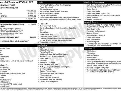 Used 2021 Chevrolet Traverse LT FWD image 2
