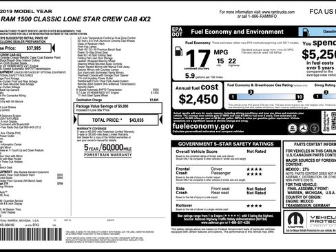 Used 2019 RAM 1500 Lone Star image 13