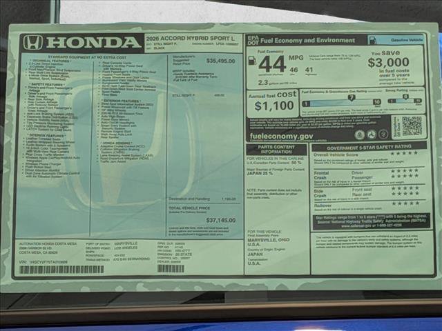 New 2026 Honda Accord Sport image 18