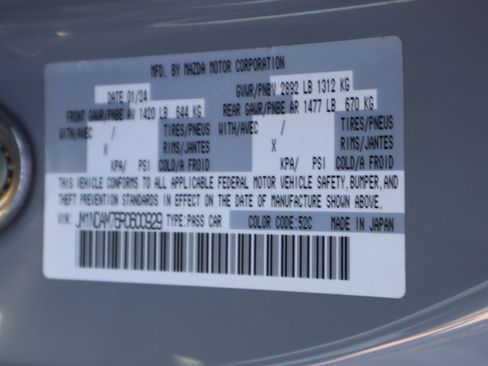 Used 2024 MAZDA MX-5 Miata RF Grand Touring image 45