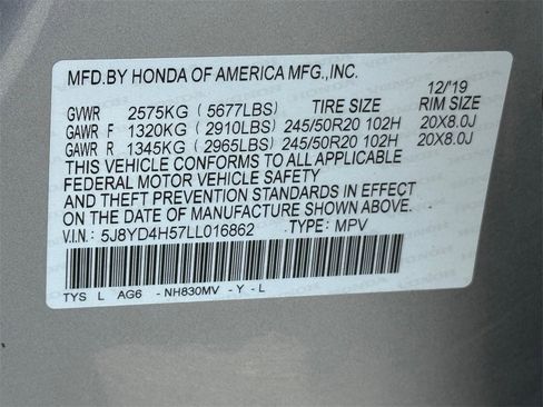 Used 2020 Acura MDX SH-AWD w/ Technology Package image 34