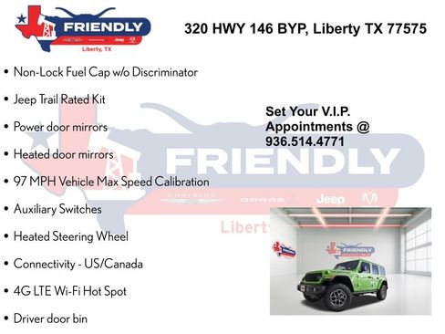 New 2025 Jeep Wrangler Unlimited Rubicon w/ Convenience Group AWD/4WD image 24