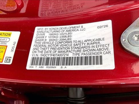 New 2026 Honda Accord SE image 19