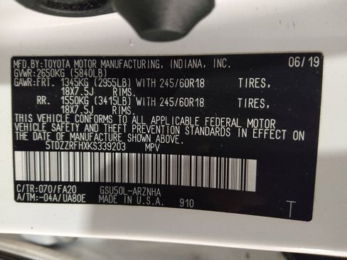 Used 2019 Toyota Highlander Plus FWD image 33