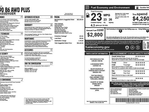 Used 2024 Volvo XC90 B6 Plus image 44