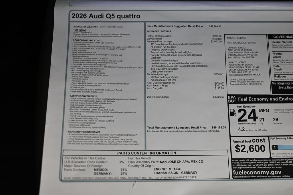 New 2026 Audi Q5 Premium Plus AWD/4WD image 31