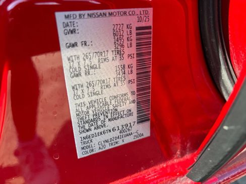 Used 2026 Nissan Frontier PRO-4X AWD/4WD image 28