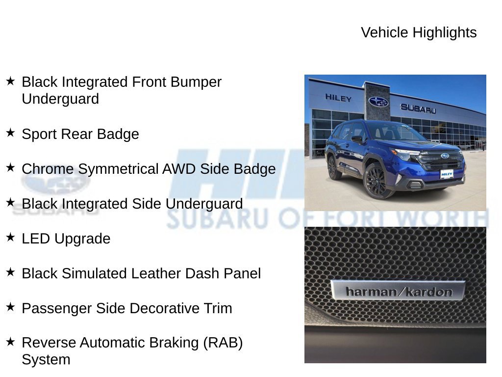 New 2026 Subaru Forester Sport w/ Onyx Edition AWD/4WD image 10