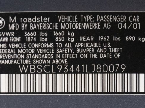 Used 2001 BMW M Roadster image 93