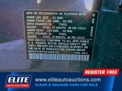 Used 2016 Volkswagen Touareg Executive image 20