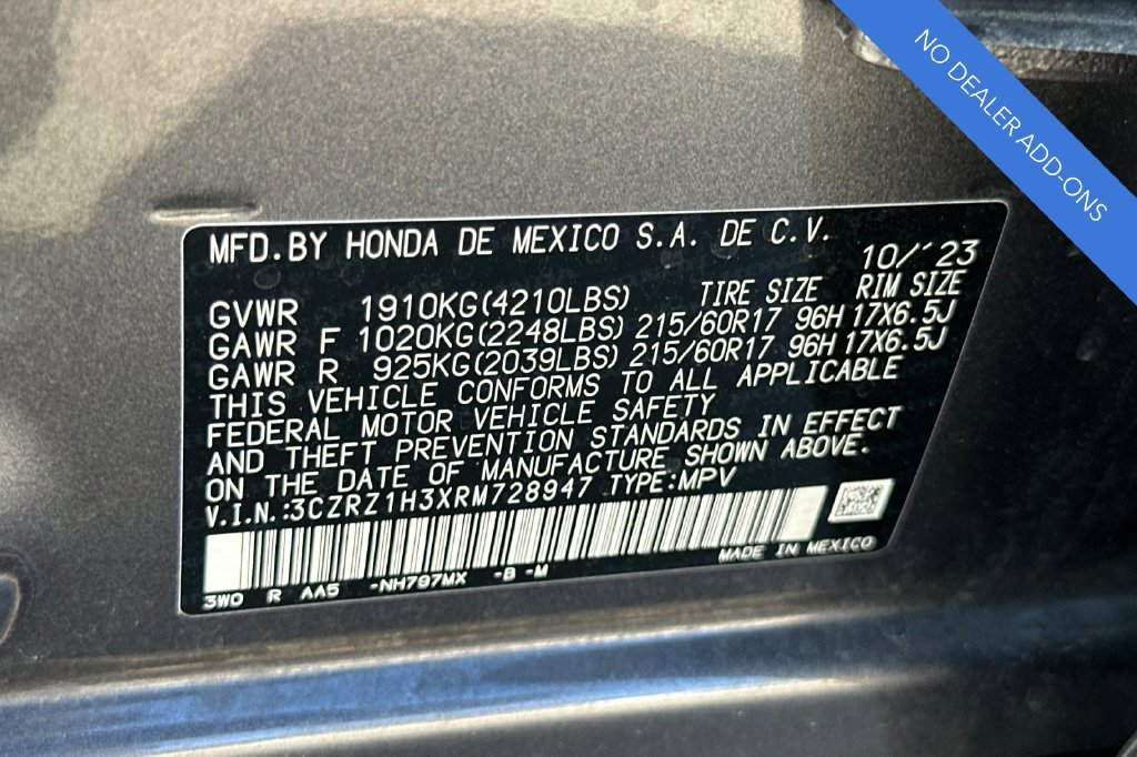 Certified 2024 Honda HR-V LX image 33