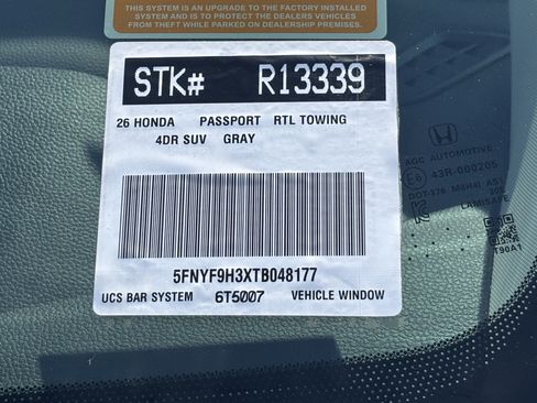 Certified 2026 Honda Passport RTL image 30