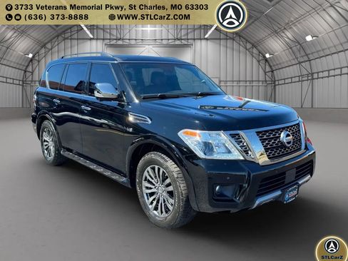 Used 2019 Nissan Armada Platinum w/ Captain's Chairs Package image 1