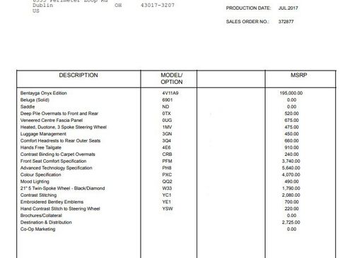 Certified 2018 Bentley Bentayga Onyx Edition image 31