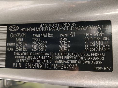Used 2024 Hyundai Tucson SEL AWD/4WD image 33