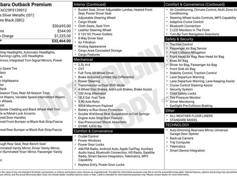 Certified 2023 Subaru Outback Premium image 22