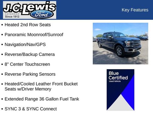 Used 2018 Ford F150 Lariat w/ Equipment Group 502A Luxury AWD/4WD image 38