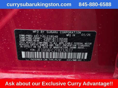 New 2026 Subaru Impreza 2.0i Sport image 8