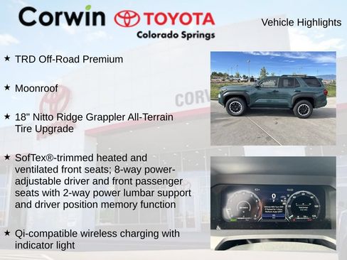 Used 2026 Toyota 4Runner TRD Off-Road Premium AWD/4WD image 14