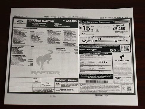 Used 2022 Ford Bronco Raptor image 4
