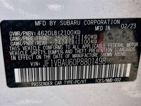 Used 2023 Subaru WRX GT AWD/4WD image 34