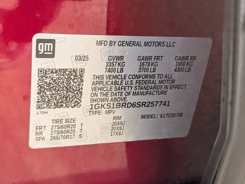 Used 2025 GMC Yukon Elevation w/ LPO, Floor Liner Package RWD image 33