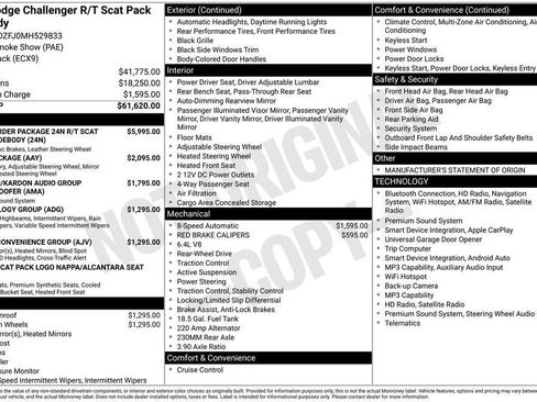 Used 2021 Dodge Challenger R/T Scat Pack RWD image 32
