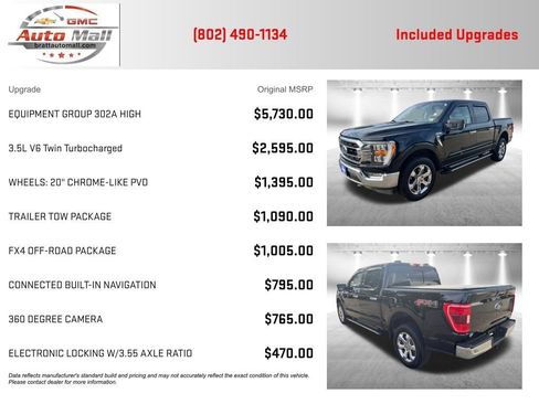 Used 2021 Ford F150 XLT w/ Equipment Group 302A High AWD/4WD image 4