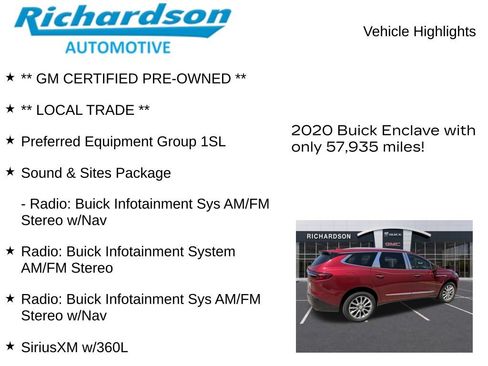 Used 2020 Buick Enclave Essence w/ Sound and Sites Package FWD image 11