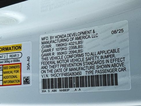 Certified 2025 Honda Accord SE image 36