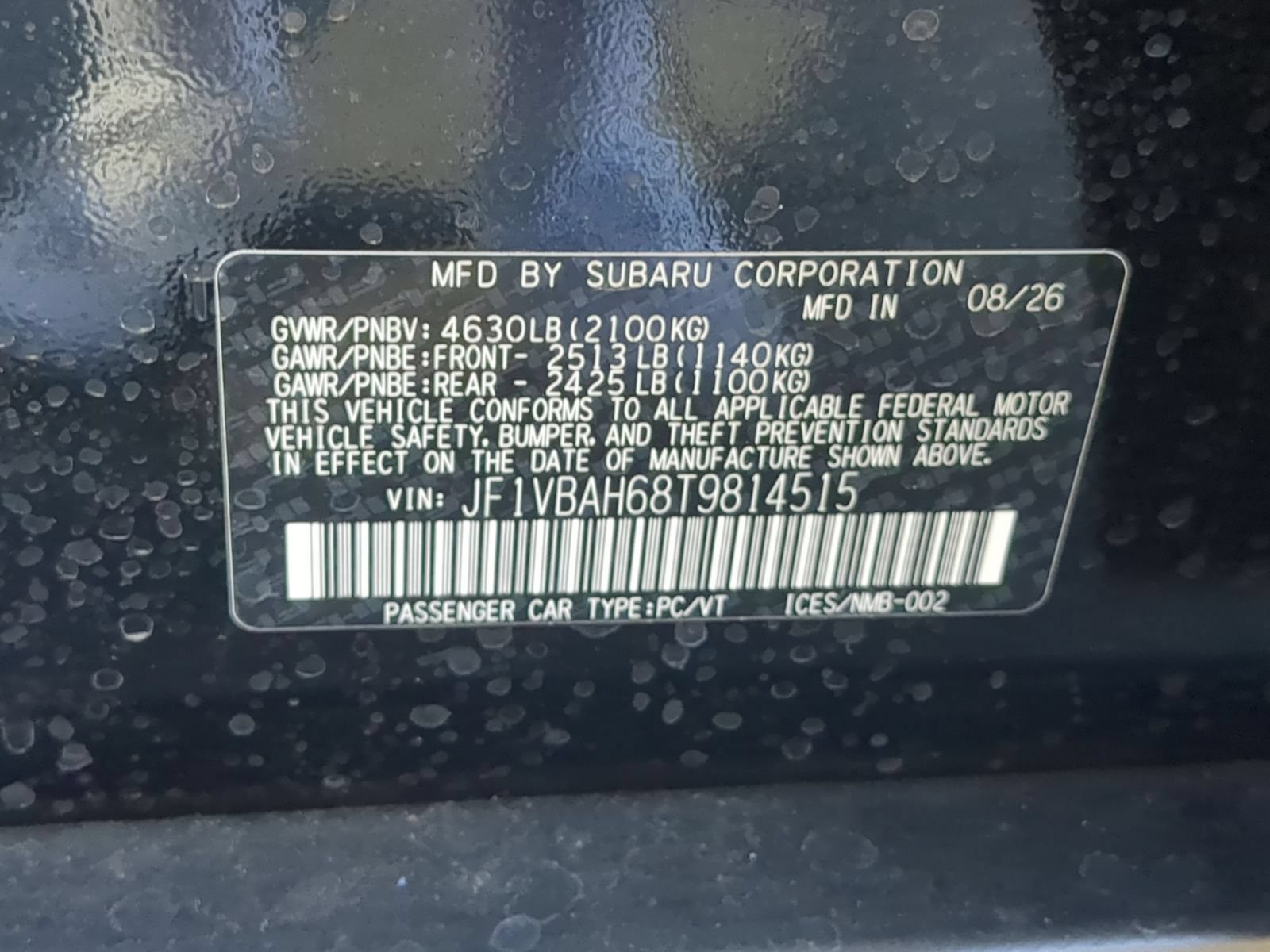 New 2026 Subaru WRX Premium AWD/4WD image 15