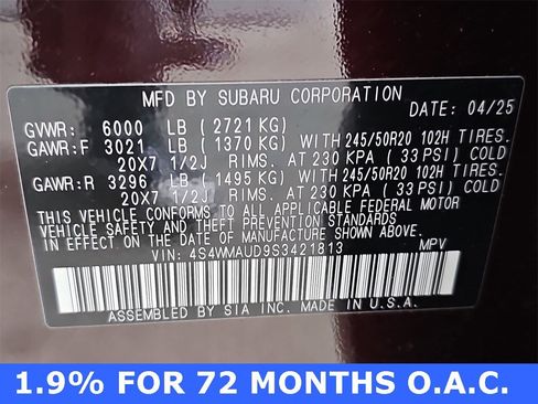 Used 2025 Subaru Ascent Touring image 39