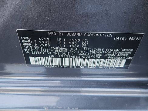 Certified 2023 Subaru Impreza 2.0i image 6