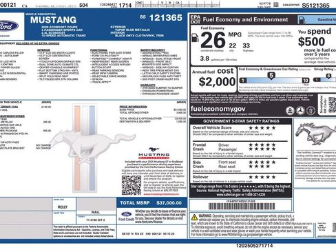 New 2025 Ford Mustang Coupe image 2