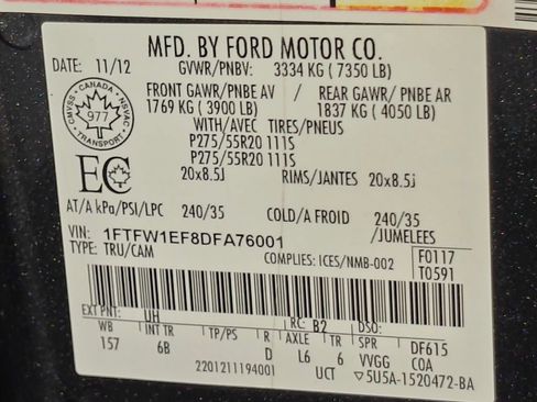 Used 2013 Ford F150 FX4 w/ FX Appearance Pkg AWD/4WD image 48